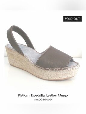 SOLDOUT ON Cruz’n Website- Gray Espadrille Slingback Sandals